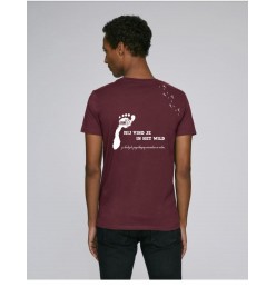JNM Heren T-Shirt 'Mij Vind je' Bordeaux