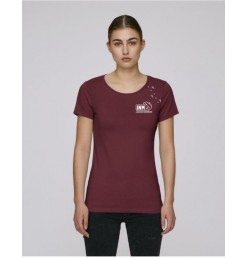 JNM Dames T-Shirt 'Mij vind je' Bordeaux